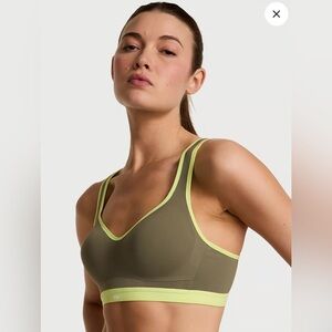 Victoria’s Secret Incredible Max Sports Bra. 36DD in Desert Cactus colour.